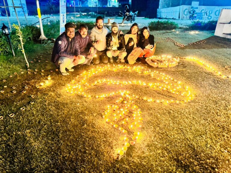 CKG कृषांश विहार में 5100 दीपक प्रज्वलित कर मनाया गया प्रभु श्री राम का स्वागतोत्सव