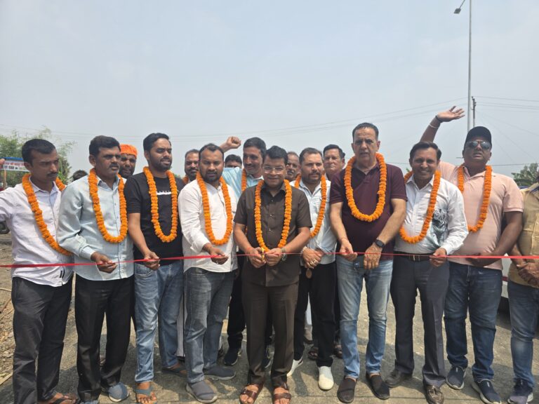 विधायक शिव अरोरा ने बागवाला क्षेत्र के मुख्य मार्ग के मरम्मत कार्य का फीता काटकर किया शुभारंभ