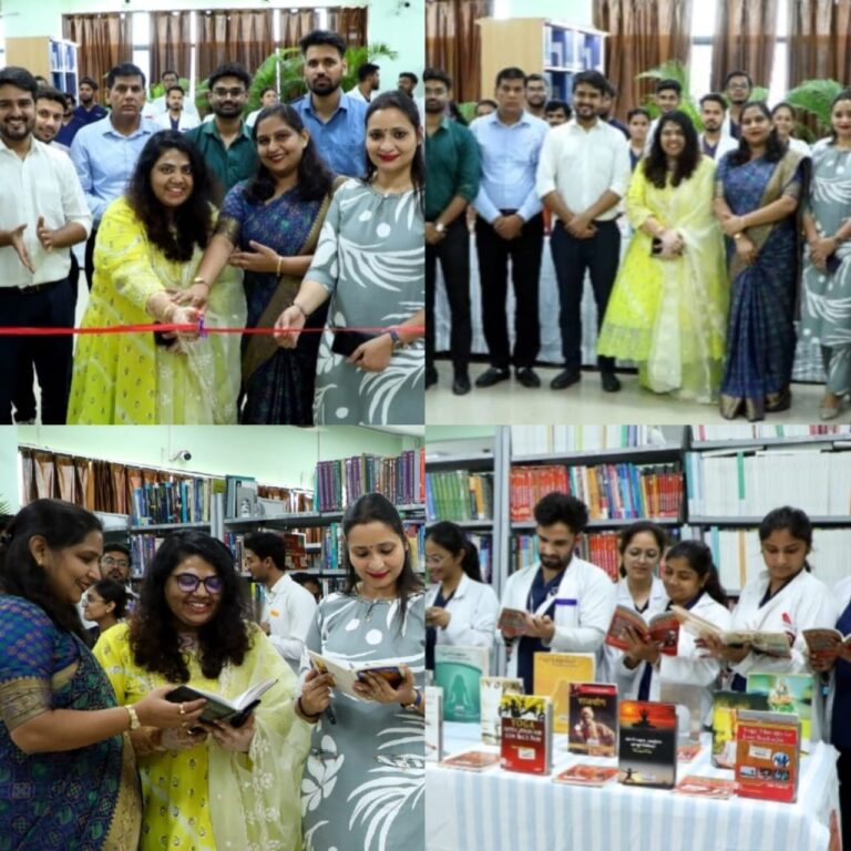 टीएमयू लाइब्रेरी में योग की किताबों की विशेष प्रदर्शनी