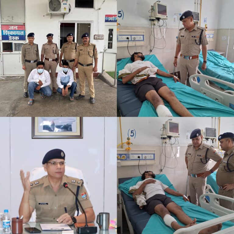 एसएसपी मणिकांत मिश्रा का अपराधियों के विरुद्ध सख्त एक्शन  रुद्रपुर में शातिर अपराधियों से मुठभेड़, एक अपराधी घायल, तीन गिरफ्तार