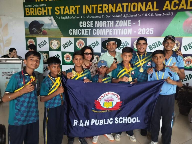 कुंज चौधरी ने CBSE नॉर्थ जोन क्रिकेट प्रतियोगिता 2025 में जीता कांस्य पदक