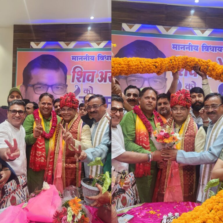 विधायक शिव अरोरा के जन्मदिन पर बधाई देने वालों का लगा जमावड़ा, जनप्रतिनिधि से लेकर समाज के हर वर्ग के लोग पहुँचे शुभकामनायें देने विधायक शिव अरोरा ने सभी का जताया आभार