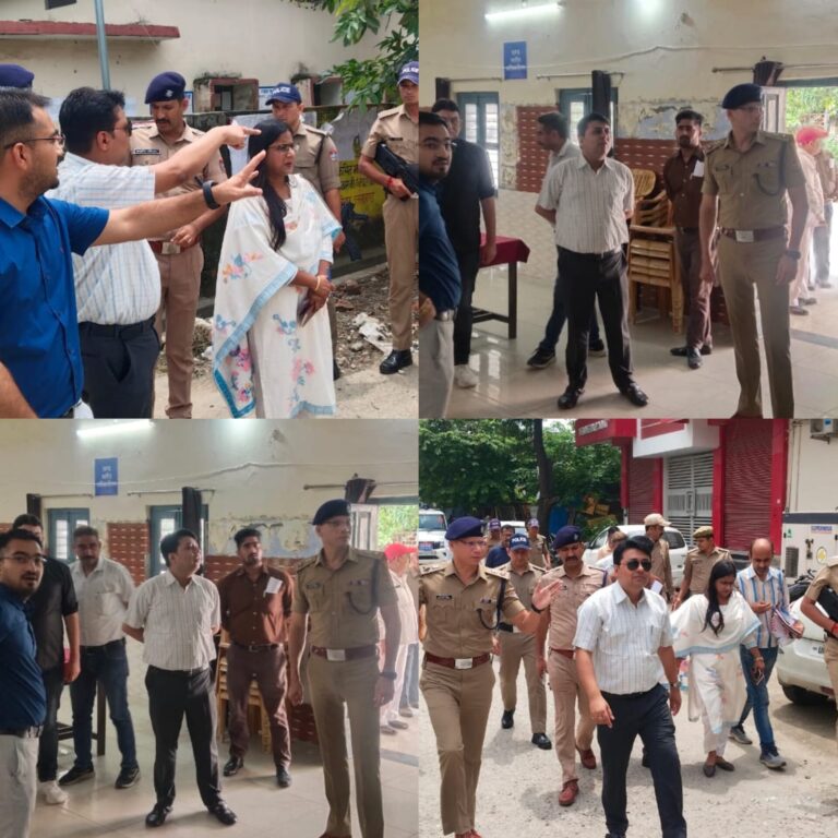 जिलाधिकारी नितिन सिंह भदौरिया व वरिष्ठ पुलिस अधीक्षक मणिकांत मिश्रा ने अधिकारियों के साथ ब्लॉक बाजपुर व गदरपुर में मतदान की तैयारियों का लिया जायजा।