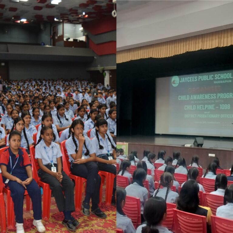 महिला कल्याण विभाग द्वारा जैसीस पब्लिक स्कूल रुद्रपुर जिला- ऊधम सिंह नगर में जागरूकता अभियान चलाया गया