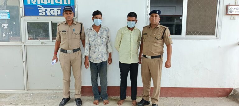 जनपद में चलाए जा रहे अपराधियों के विरुद्ध अभियान में चोरी के टुकटुक के साथ दो अभियुक्त गिरफ्तार