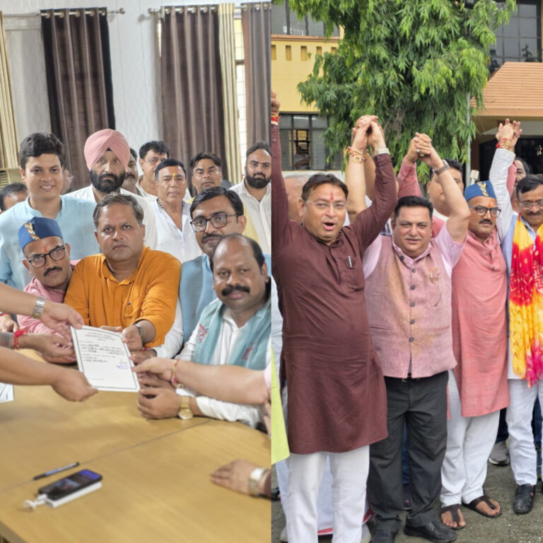 अजय मौर्या का निर्विरोध निर्वाचन ऐतिहासिक उपलब्धि: विकास शर्मा – महापौर ने कहा-यह जनता के विश्वास और विकासपरक सोच की जीत