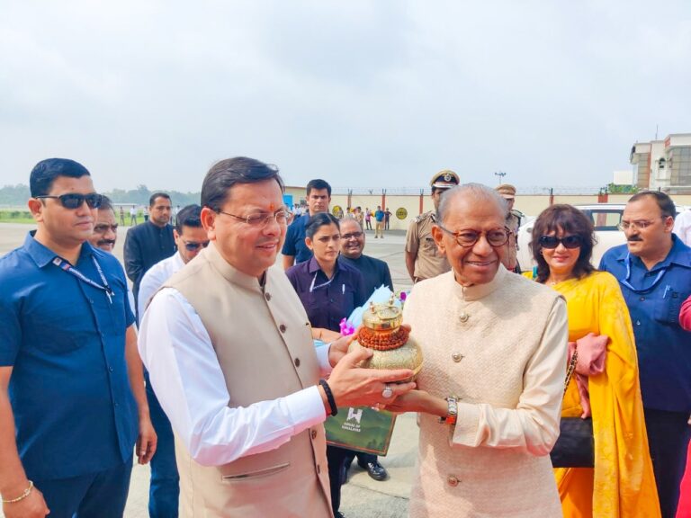 सीएम धामी ने मॉरीशस के पीएम का स्वागत किया
