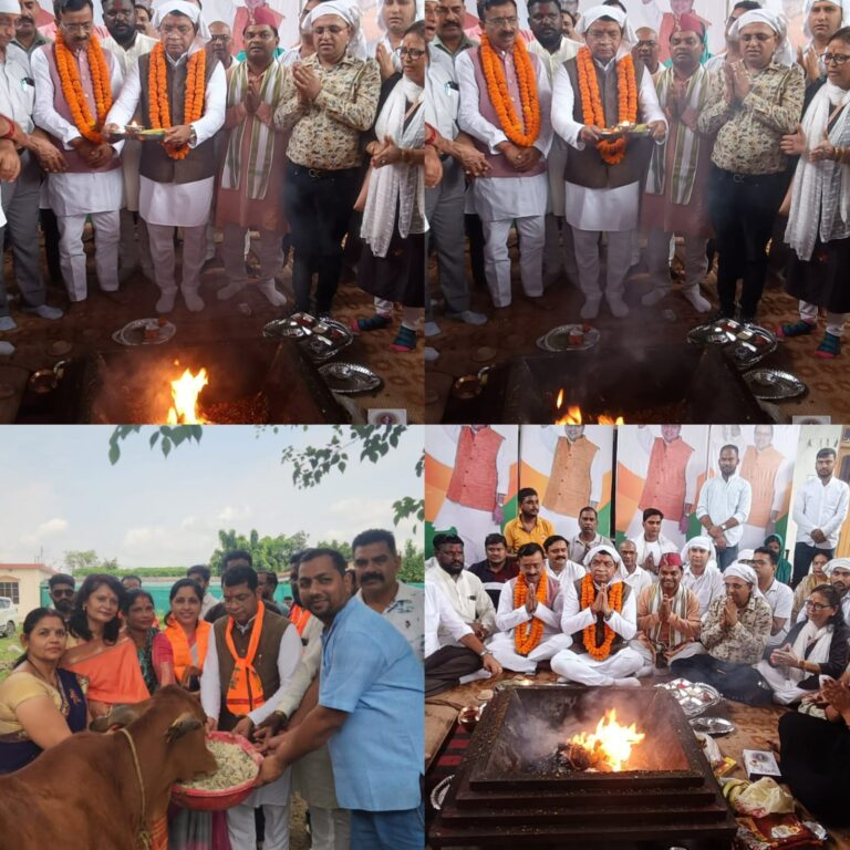 मुख्यमंत्री पुष्कर सिंह धामी के जन्मदिन पर विधायक शिव अरोरा ने पांच मंदिर मे किया हवज यज्ञ एवं गौ सेवा के माध्यम से दीर्घायु की कामना की