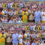 रुद्रपुर। छठ महापर्व के पावन अवसर पर पूर्व विधायक राजकुमार ठुकराल ने नगर के विभिन्न छठ पूजा स्थलों पर पहुंचकर श्रद्धालुओं के साथ सूर्य उपासना और पूजा-अर्चना की। उन्होंने श्रद्धालुओं से भेंट कर मातृशक्ति से आशीर्वाद लिया