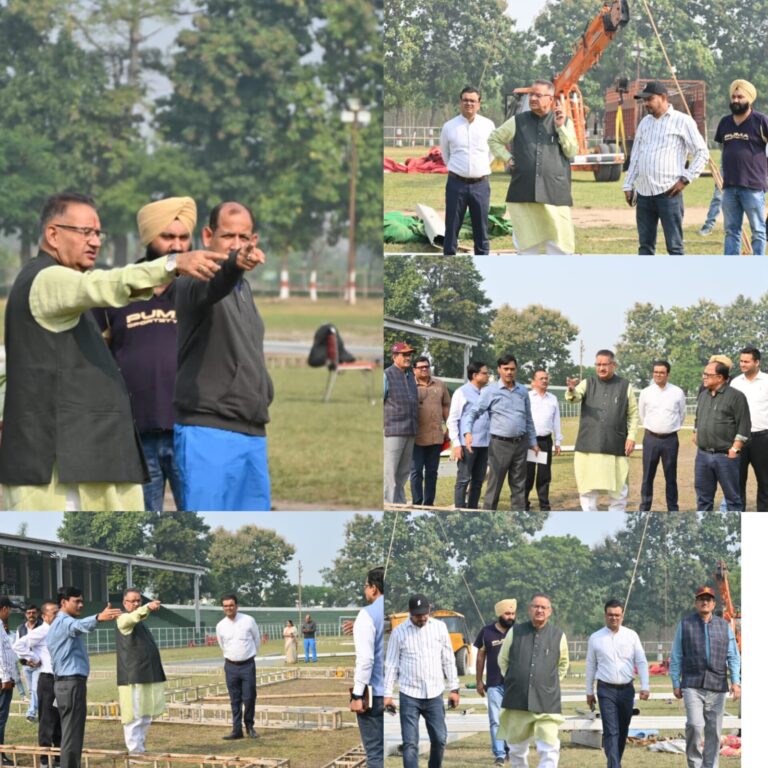 कृषि मंत्री गणेश जोशी ने पंतनगर में आयोजित होने वाले कृषक सम्मेलन की तैयारियों का लिया जायजा  सम्मेलन में मुख्यमंत्री पुष्कर सिंह धामी सहित हजारों किसान होंगे शामिल