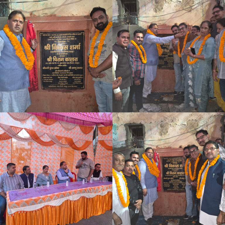 हर वार्ड में मूलभूत सुविधाओं को सशक्त बनाना प्राथमिकताः विकास शर्मा महापौर ने सुभाष कॉलोनी में सीसी रोड और नाली निर्माण कार्य का किया शिलान्यास