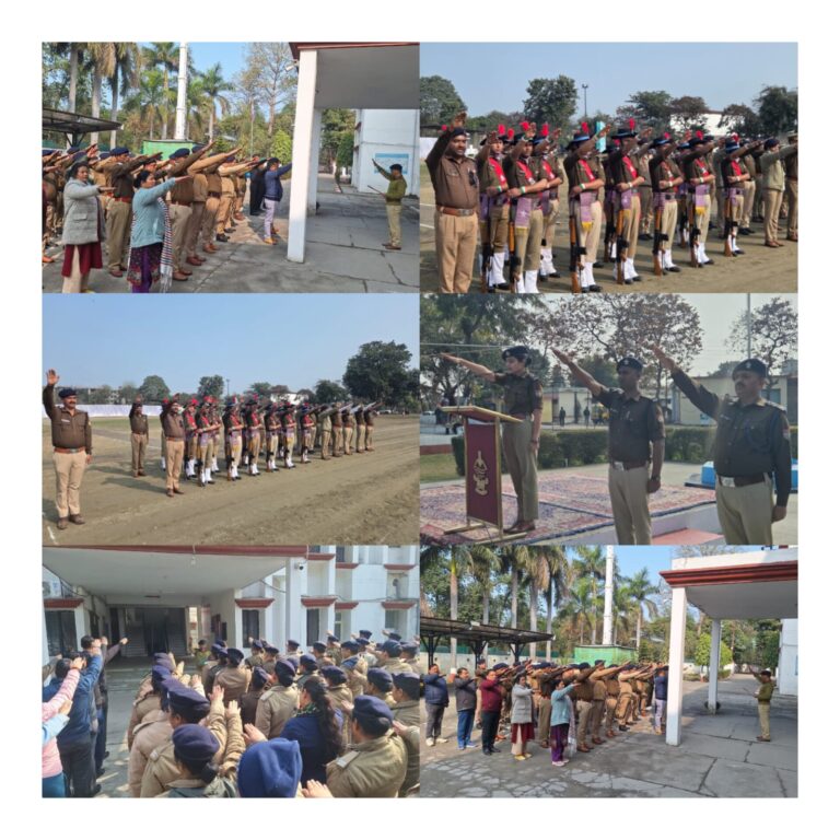 राष्ट्रीय मतदाता दिवस पर ऊधम सिंह नगर पुलिस द्वारा निष्पक्ष व निर्भीक मतदान की शपथ