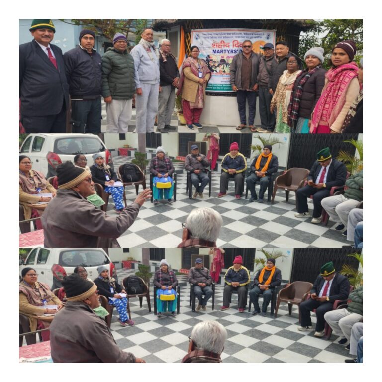 जिला विधिक सेवा प्राधिकरण ऊधम सिंह नगर के तत्वाधान में 30 जानबरी को शहीद दिवस के अवसर पे सेवानिवृत पैरामिलिट्री फ़ोर्स को उनको समस्या सुनने को लेकर एक बैठक का आयोजन किया गया