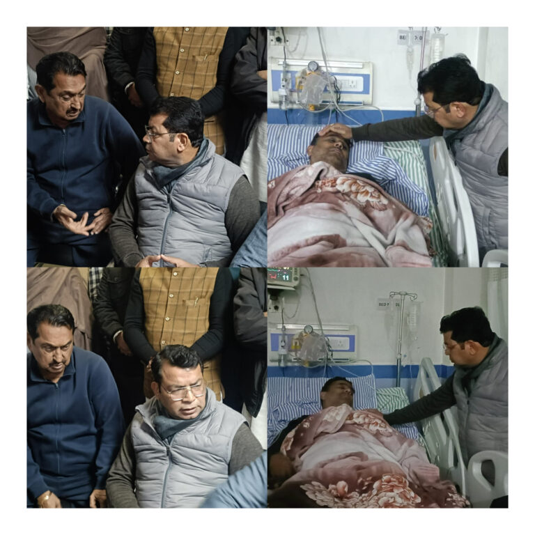 रुद्रपुर विधायक शिव अरोरा ने किच्छा विधायक  तिलक राज बेहड़ जी के सुपुत्र पार्षद सौरभ बेहड़ जी पर तीन अज्ञात लोगो द्वारा हमला किए जाने पर अस्पताल पहुंचकर उनका कुशलक्षेम जाना एवं वरिष्ठ पुलिस अधीक्षक से दोषियों को चिन्हित कर कड़ी से कड़ी कार्यवाही करने हेतु वार्ता की ।