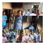 अग्निकाण्ड पीड़ित परिवार को मेयर ने दिया मदद का भरोसा  नगर निगम कराएगा क्षतिग्रस्त मकान की मरम्मत