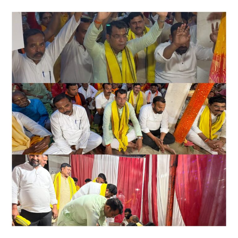 आनंदखेड़ा मे आयोजित अखण्ड नाम कीर्तन मे शामिल हुऐ विधायक शिव अरोरा ने क्षेत्रवासियो के सुख समृद्धि की कामना