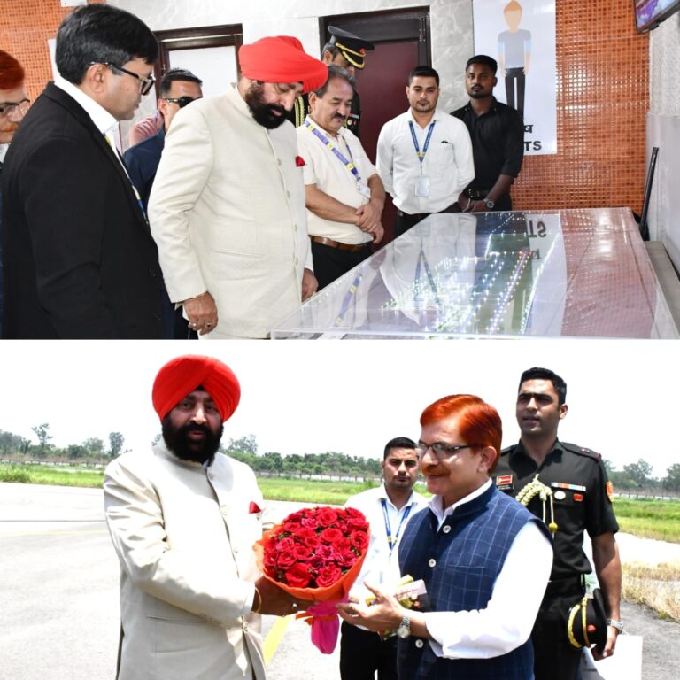 पंतनगर एयरपोर्ट पहुंचे राज्यपाल गुरमीत सिंह, विस्तार योजनाओं की ली जानकारी