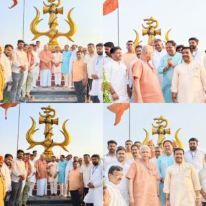 भाजपा राष्ट्रीय महामंत्री ने त्रिशूल चौक की भव्यता को सराहा  रुद्रपुर के कायाकल्प के लिए महापौर विकास शर्मा की पीठ थपथपाई