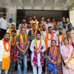 विधायक शिव अरोरा ने भाजपा के नवनियुक्त प्रकोष्ठ जिला सयोंजक व सहसयोंजक का अपने कार्यालय पर किया जोरदार स्वागत