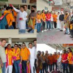 बाबा अमरनाथ के दर्शन करके लोट श्रद्धालुओं का किया गाबा और तनेजा ने साथियों सहित स्वागत