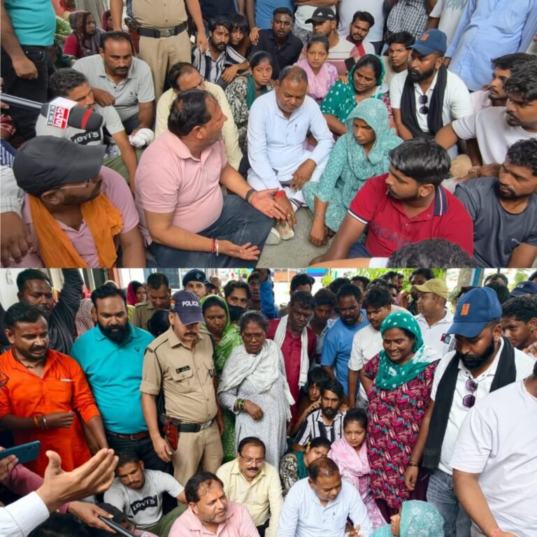घायल युवक का हाल जानने अस्पताल पहुंचे महापौर विकास शर्मा  कहा-निष्पक्ष कार्रवाई से पीड़ितों को मिलेगा न्याय  कोतवाली में धरने पर भी पहुंचे महापौर  पीड़ित परिवार को दिया हरसंभव सहयोग का भरोसा