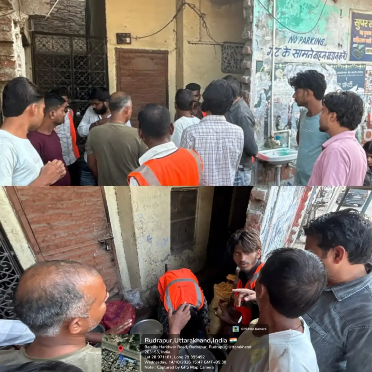 प्रतिबंध के बावजूद मीट की बिक्री करने पर दो दुकानदारों के काटे चालान