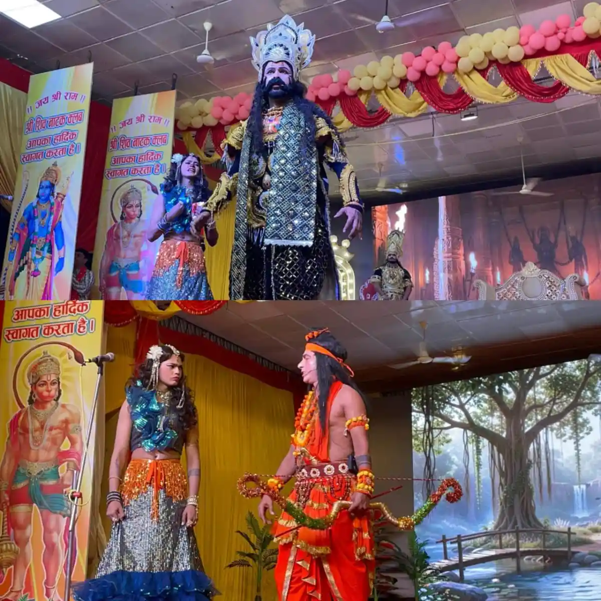 लक्ष्मण ने काटे सरूपनखा के नाक और कान,खर दूषण का हुआ वधरावण मारीच का हुआ संवाद,आज मारीच बनेगा मृग,सीता का होगा हरण