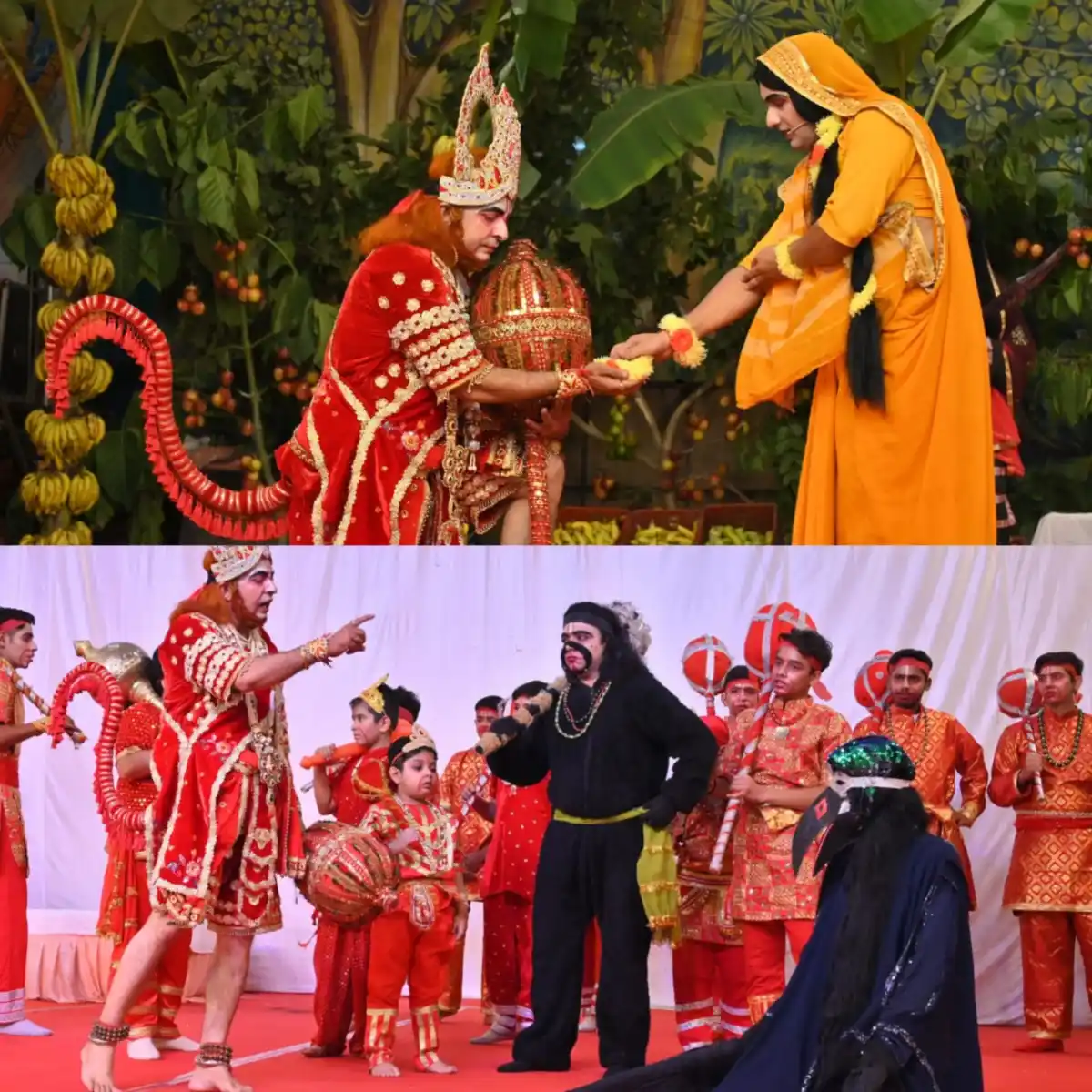 वाटिका उजाड़ रामभक्त बजरंगी ने रावण को ललकारा,रामनाम की शक्ति से राक्षस दल को पछाड़ा