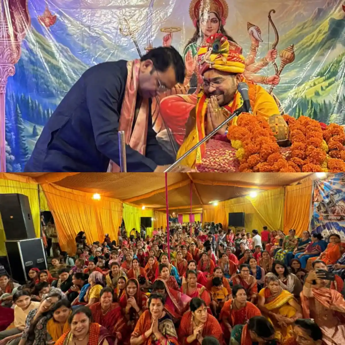 भूरारानी हंस विहार फेस-2 में श्रीमद् देवी भागवत कथा में शामिल हुए विधायक शिव अरोरा, व्यास पीठ का किया नमनभागवत कथा का श्रवण और जीवन में उसके संदेशों को आत्मसात करने से मन में प्रेम, करुणा और सद्भाव का भाव जागृत होता है : शिव अरोरा