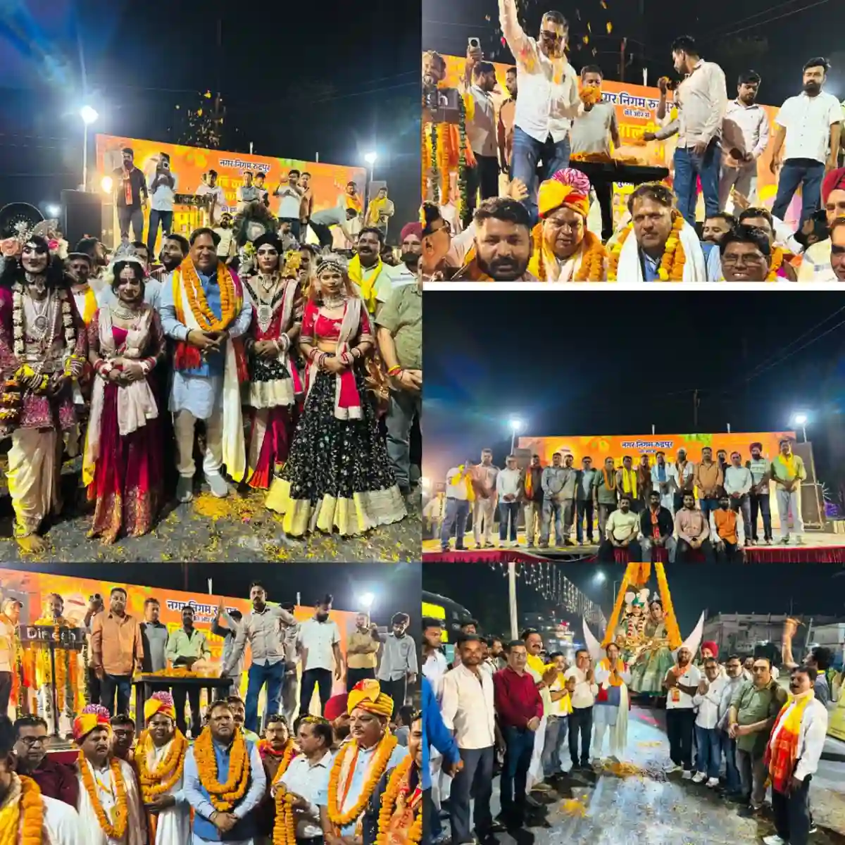 महर्षि वाल्मीकि प्रकटोत्सव की शोभायात्रा का पुष्पवर्षा से किया स्वागत