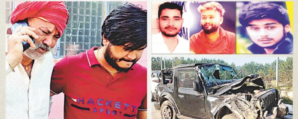 थार हादसे में तीन युवकों की मौत, परिवारों में मातम